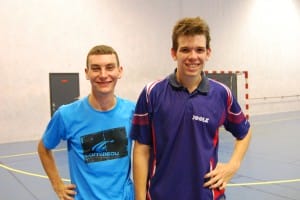 Noé Audbert et Florent Barrue, battus en 1/2 finale.