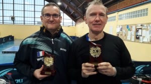 Pascal, vainqueur du double, associé à Igor.